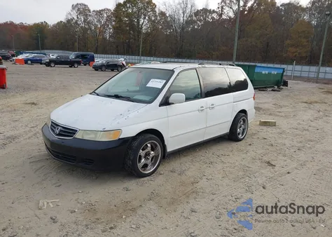2002 Honda Odyssey Ex-L z USA, uszkodzony, nr VIN 5FNRL18052B046176